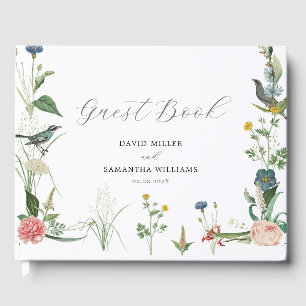 D'or Secret Garden Fleurs sauvages Frame Mariage livre