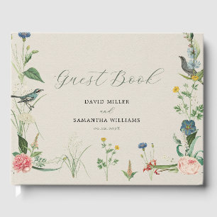 D'or Secret Garden Fleurs sauvages Frame Mariage livre