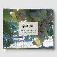 Vins de raisin Livre d'invité personnalisé
