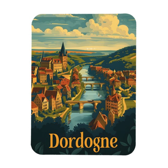 Dordogne Frankreich Magnet (Vertikal)