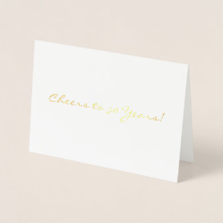 Dorée À 50 ans, félicitations ! Carte
