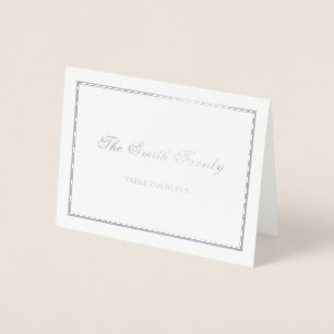 Dorée Bordure de la carte Mariage argent