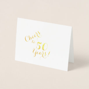 Dorée Carte à billets de 50 ans