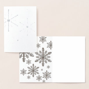 Dorée Carte à huile de snowflacon
