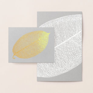 Dorée Carte à huile Gold White Leaf Grid Illustration