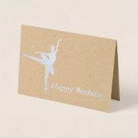 Carte d'anniversaire Ballerina