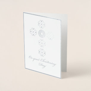 Dorée Carte de baptême de l'ange gardien Adinkra