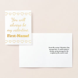 Dorée Carte de base et personnalisable Valentine's Day C