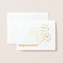 Carte de bouquet brillante