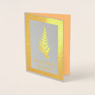 Dorée Carte de fête des pères Adinkra Nyame nti