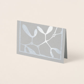 Dorée Carte de Noël en feuille de poignée - Bonnes Fêtes