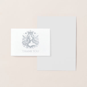 Dorée Carte de remerciements de la reine Pageant