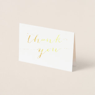 Dorée Carte de remerciements Mariage Apricot Gold Foil