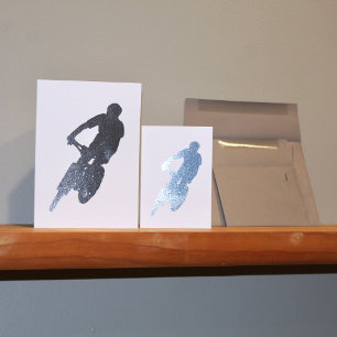Dorée Carte de silhouette VTT