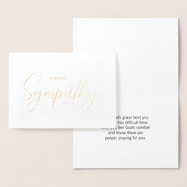 Dorée Carte de Sympathie Gold Foil (Affichage)