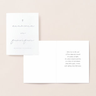 Dorée Carte de sympathie grecque souvenir éternelle