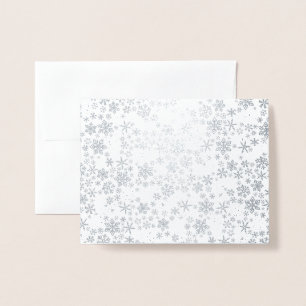Dorée Carte d'hiver Silver Snowflake