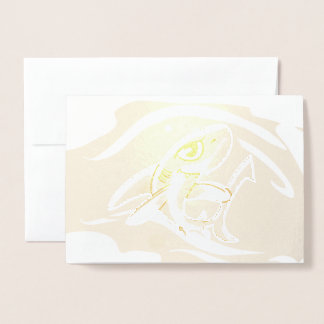 Dorée Carte d'huile de requin à broyage de dents