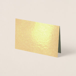 Dorée Carte en feuille d'or - Intérieur vert mousse (sur
