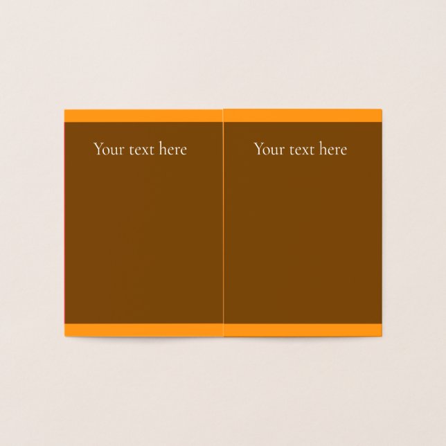 Dorée Carte feuille d'automne (Intérieur)