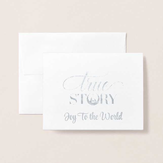 Dorée Carte Foil de Noël (Devant avec enveloppe)