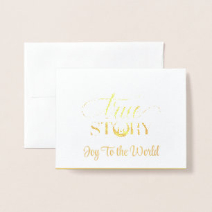 Dorée Carte Foil de Noël