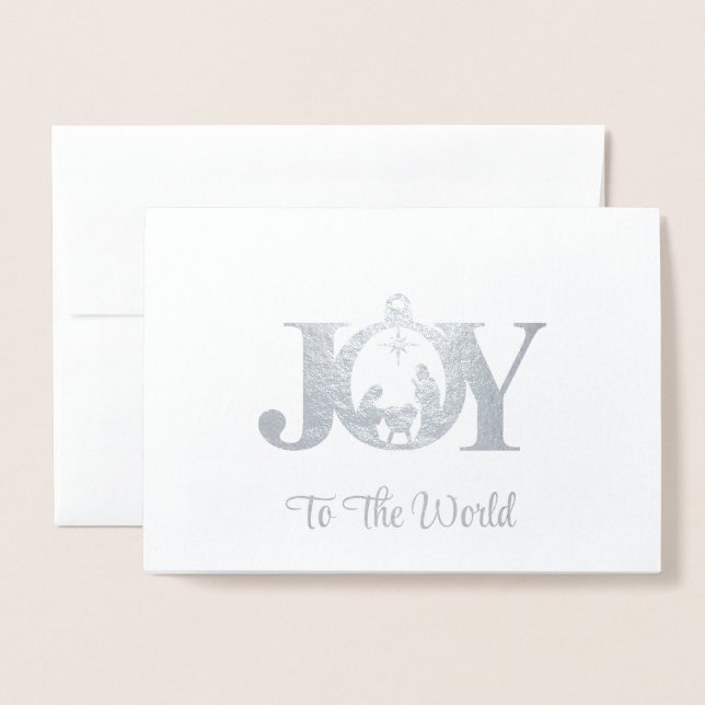 Dorée Carte Foil de Noël (Devant avec enveloppe)