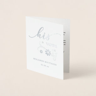 Dorée Carte Foil Vows Mariage