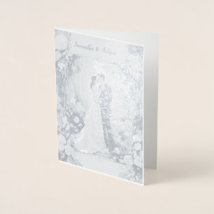 Dorée Carte Mariage Foil personnalisée