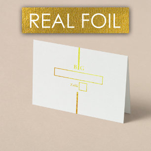 Dorée Carte Mariage Real Gold Foil