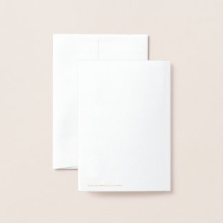 Dorée Carte métallisée