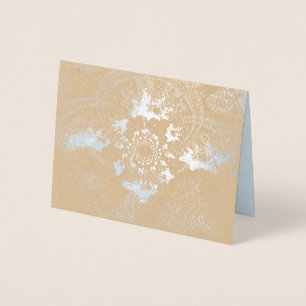 Dorée Carte Silver Foil Note "Up and Beyond" avec envelo