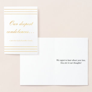 Dorée Carte Sympathique simple