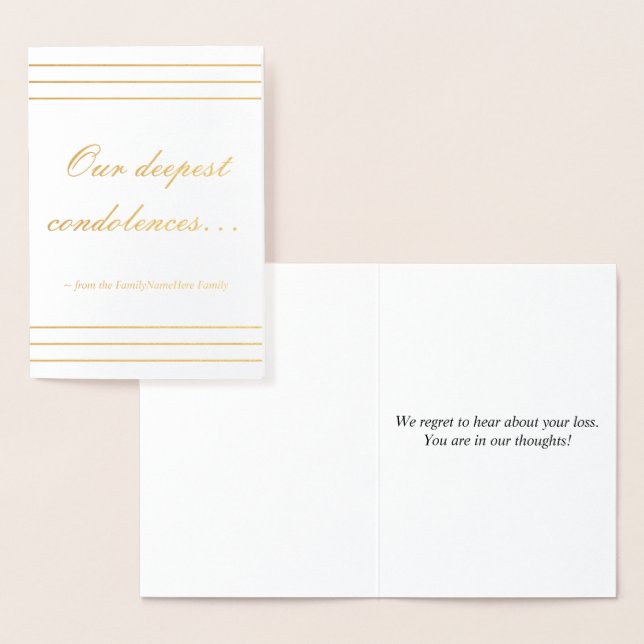 Dorée Carte Sympathique simple (Affichage)