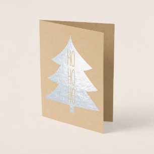 Dorée Ho Ho Ho - Carte de Noël Foil modifiable
