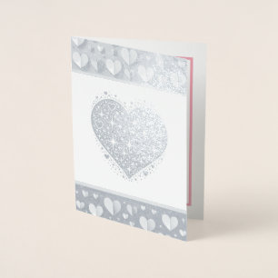 Dorée L'amour est en l'air" Carte Saint Valentin
