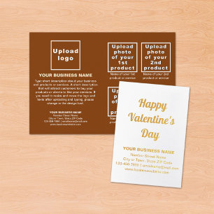 Dorée Marque commerciale Brown sur la carte Valentine Fo