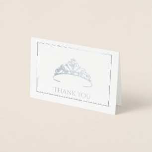 Dorée Mini carte Silver Foil Tiara