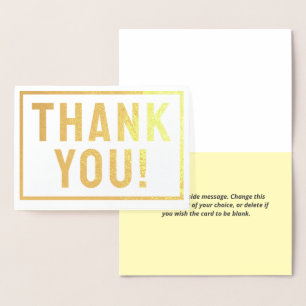 Dorée Montrez votre gratitude avec cette carte de remerc