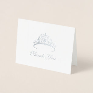 Dorée Pageant Tiara Carte de remerciements