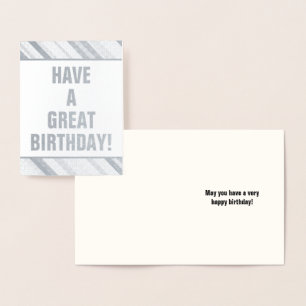 Dorée Simple, Humble "AVEZ UNE GRANDE Carte D'ANNIVERSAI
