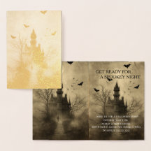 Vibes de carte à huile seulement - Carte Halloween