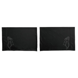 D'oreillers Housse de coussin définie avec chauve-souris clign