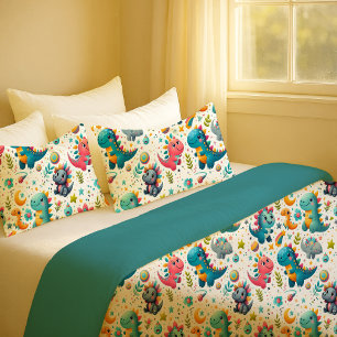 D'oreillers Housse de Coussin Dinosaure pour Nurserie Bébé Din