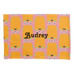 D'oreillers Housse de Coussin Nom Orange Monstre Mignon