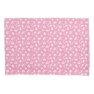 D'oreillers Housse de coussin rose bourgeon de fleur mignon