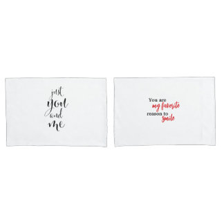 D'oreillers Housse Saint-Valentin Élégante "Just You and Me"