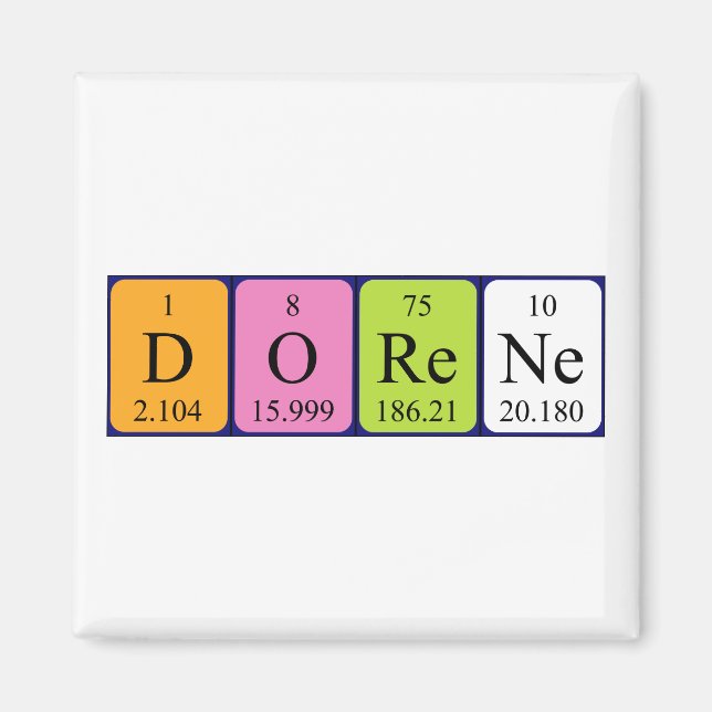 Dorene Periodenmagnet Magnet (Vorne)