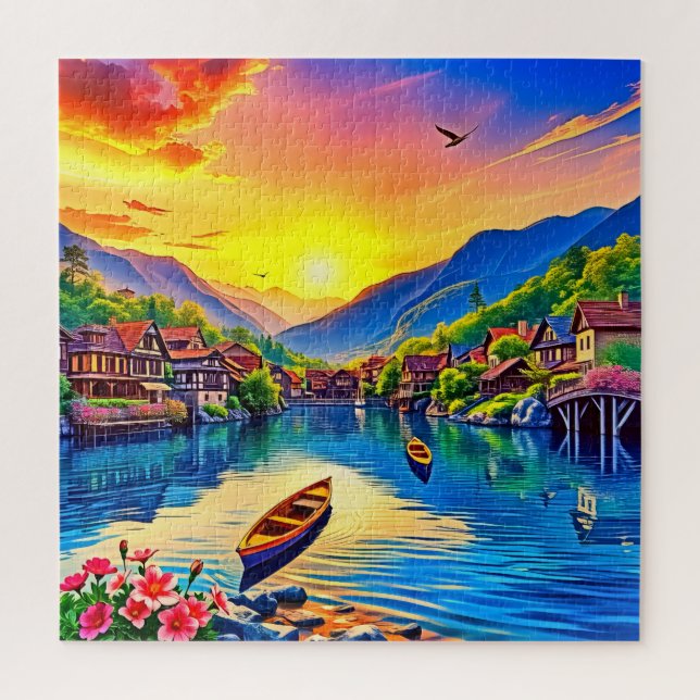 Dorf am See (Vertikal)