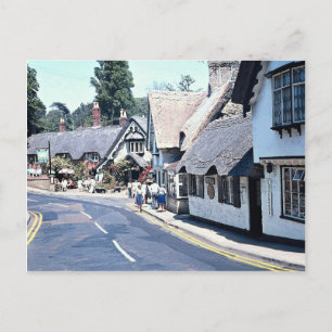 Dorf auf der Isle of Wight, Großbritannien Postkarte